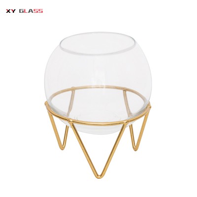 christmas gift table ball shaped high cooking glass candle lamp cover