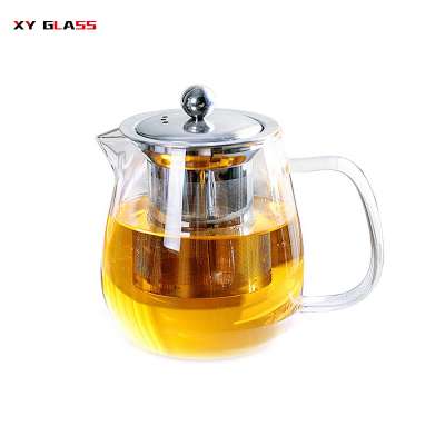 turkish dinner set heating resistant borosilicate glass infuser tea pot