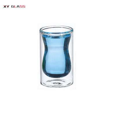 transparent new products double wall pyrex glass tea whisky glass tumbler