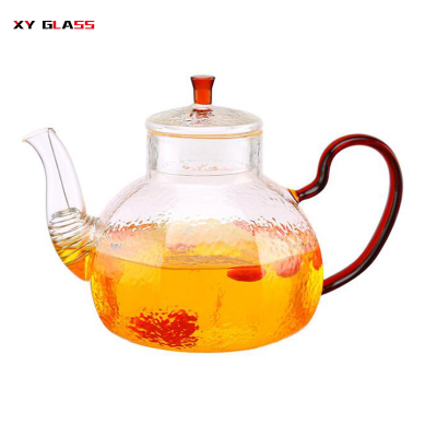 new design Hot selling borosilicate glass market moroccan tea pot