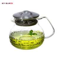 Promotion hot selling wholesale cooking glass infuser teapot