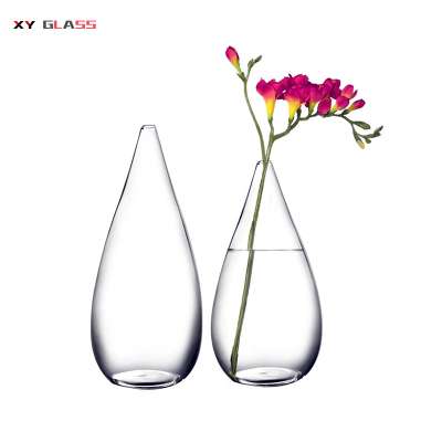 Fancy Creative Clear Terrarium Planter Water Drop Glass Household Vase